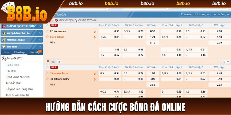 Cách cược bóng đá online tại nền tảng uy tín