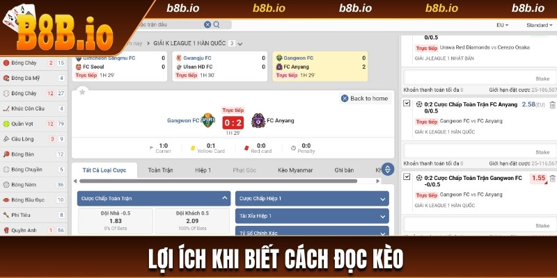 Lợi ích khi biết cách đọc kèo
